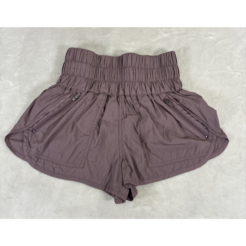 FP Movement Free People The Way Home Athletic Shorts Mauve High Waist XS Charity